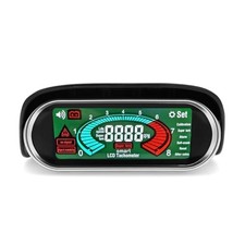 Digital Tachometer RPM Gauge 12V/24V for Gas & Diesel Engines, LCD White LED picture