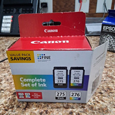 Canon PG-275 CL-276 Genuine Original Inkjet Cartridges Black Tri-Color Pack picture