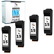 4PK Compatible CMYi HP 15 Cartridges for PSC 500 500xi 700 720 750 750xi 760 900 picture