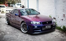 Cars nissan skyline gtr r34 Desk Mat Stitched picture