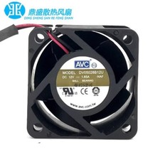 AVC DV05028B12U 5028 12V 1.65A 5CM 2-Wire Dual Ball Cooling Fan picture