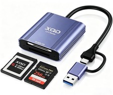 XQD Card Reader - Aluminum 2 in 1 XQD/SD Memory Card Adapter for iPhone 17/16... picture