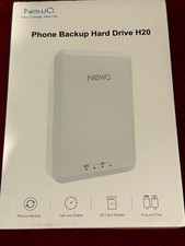 NewQ H20 1TB External Drive White Micro USB 3.0 SD Card Reader Plug & Play picture