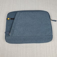 Case Logic Laptop Sleeve Unisex OS Blue Heathered Zippered Padded Case picture
