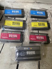 8-Pack EZINK  950XL, 951XL, 2 BLACK, 2 MAGENTA, 2 CYAN, 2 YELLOW picture