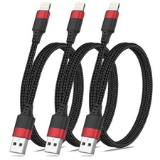 Vienceen 1.5ft Lightning Cord Braided, [MFi Certified] 18 Inch 1.5FT, Black picture