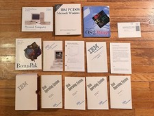 VINTAGE 90s IBM Computer Manual Lot 55 SX PC 300 OS/2 Warp picture