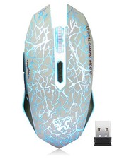 VEGCOO C10 Wireless Gaming Mouse RGB LED Silent Click Rechargeable 2400 DPI PC picture