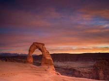 Landscape desert nature clouds sunset arches national Custom Gaming Mat Desk picture