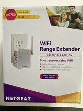 NETGEAR AC750 WiFi Range Extender Essentials Edition EX3700-100NAS New In Box picture