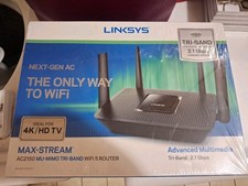 Linksys EA8250 Max-Stream AC2150 MU-MIMO Tri-Band Wi-Fi 5 Router - NEW Unopened  picture