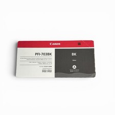 Canon PFI-703BK Black Ink Tank 700ml Genuine OEM for ImagePROGRAF picture