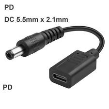 PD 100W USB C to DC 5.5 x 2.1mm Power Cable 20AWG Laptop Drill Battery Charging picture