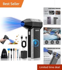 Compressed Air Duster - 3-Gear Adjustable Rechargeable Air Duster picture