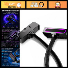 24Pin ARGB LED PC Cable Extension, 90° Right-Angle Power Cable, 30CM Copper Wire picture