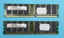 Hynix Korea 09 2GB (2x1GB) DDR1 400 PC3200 HYMD512646CP8J-D43 AA-C#R3179 picture