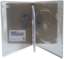 USDISC DVD Cases Standard 14mm Economy, Triple 3 Disc (Clear) Lot picture