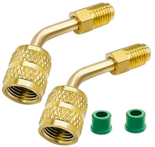 R410A Adapter for Mini Split System, 5/16 Inch SAE Female Quick Couplers to 1/4 picture