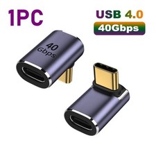 USB C 90 Degree Adapter, Right Angle L Shape USB Type C Male to Female picture