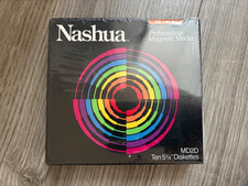 Nashua Diskettes MD2D 5.25 Floppy 10 Disk Pack - New Old Stock picture