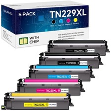 Valinkso TN229XL TN229 Toner Cartridge 5 Pack for Brother MFC-L3780CDW picture