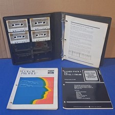 Radio Shack TRS-80 Level I Games Pack 26-1805 + Color Profile 26-3253 w/ Binder picture