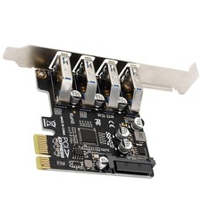4 Ports PCIe USB 3.0 HUB Adapter Expansion Card 5Gbps VL805 PCI-E X1 for Desktop picture