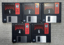 The Ultimate Doom 3.5 Floppy Disks Lot 1-5 Complete Set MS-DOS id Software 1995 picture