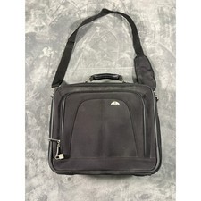 Samsonite Unisex Laptop Briefcase Messenger Bag Black Ballistic Nylon picture