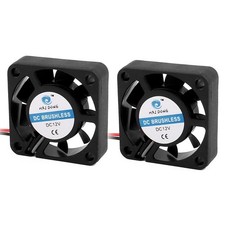 2Pcs 40 x 40 x 11mm 12V 0.07A DC Heatsink/Extractor Fan Cooling Case Fan Black picture