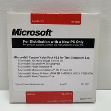 Microsoft Works 4.5 Encarta 99,  Money, Flight Simulator, Motocross, Bundle NEW picture