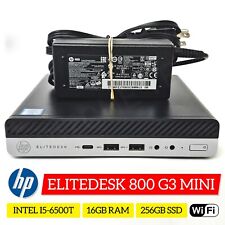 HP EliteDesk 800 G3 Mini Core i5-6500T 16GB 256GB NVMe SSD Win 11 Pro WIFI picture