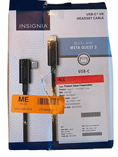 Insignia USB-C to USB-C VR Headset Cable 16.4 ft Right Angle for Meta Quest 2 picture