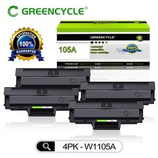 4PK W1105A BK Toner Fits for HP LaserJet Pro 105A 135a 107a 107r 107w 137fnw MFP picture