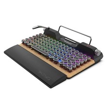 Wireless Retro Mechanical Keyboard Vintage Bluetooth RGB picture
