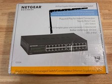 NETGEAR GS324-200NAS 24-Port Gigabit Ethernet Unmanaged Switch - Black BRAND NEW picture