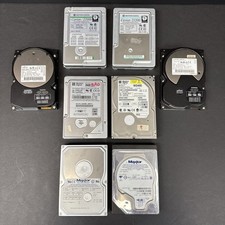 Lot of 8 Vintage IDE PATA 3.5” Hard Drives WD Maxtor Fujitsu Untested Parts, *1 picture