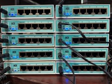 LOT OF 10 MikroTik Hex RB750GR3 5-port Ethernet Gigabit Router picture