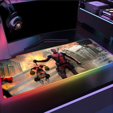 RGB Deadpool Mouse Pad, XXL Gaming Mat WOLVERINE thanos picture