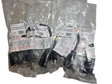 QTY(4) Monoprice 5296 1 ft. Power Extension Cord Cable 16AWG 5-15P to 5-15R 13A picture