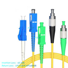 10-100m SC APC to SC LC FC APC UPC Single Mode OS2 Fiber Optic Patch Cord Lot picture