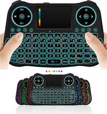 Mini teclado inalámbrico con control remoto y panel táctil para ratón picture