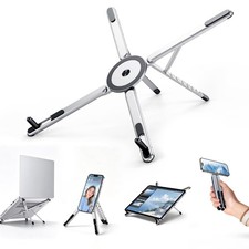 Magnetic Foldable Stand, 8-Level Adjustable Holder for iPhone/MagSafe,Portable picture