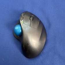 Logitech M570 Ergonomic Wireless Trackball Mouse Blue Ball No Dongle picture
