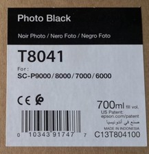 10-2021 New Genuine EPSON T8041 Photo Black 700ml Ink SC-P6000 P7000 P8000 P9000 picture