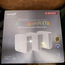 ASUS ZenWiFi Whole-Home Tri-band Mesh WiFi 6E System (ET8 3PK), BRAND NEW picture