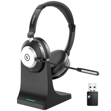 Wireless Headset with Mic for Work, Bluetooth Headset with Microphone (Noise ... picture