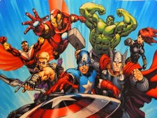 XL Size AVENGERS ASSEMBLE Smash Marvel comics Anti slip optical MOUSE PAD 10x8