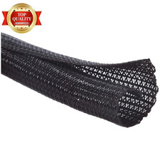 10Ft - 1/4 Inch Cord Protector Wire Loom Tubing Cable Sleeve Split Sleeving for  picture