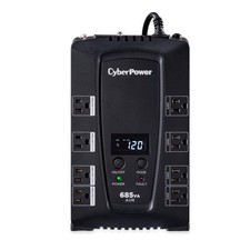 CyberPower 685VA LCD UPS Backup Power Supply Surge Protection AVR 8 Outlets picture